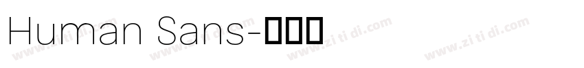 Human Sans字体转换